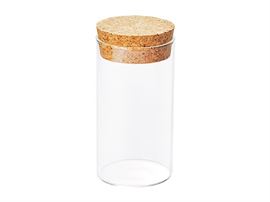 congelador caja Admirable Recipiente de cristal con tapa de corcho 100 gr. – La Buena Tierra – Tea  shop & Chocolates