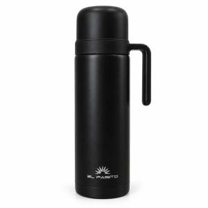 Termo Mate 1L Negro El Paisito