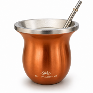 Mate acero inoxidable (tipo Camionero) color cobre