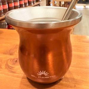 Mate acero inoxidable (tipo Camionero) color cobre