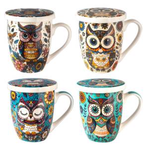 Taza con filtro "Búho"