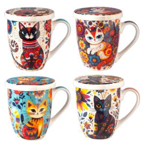 Taza con filtro "Gato Pop"