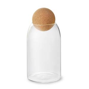 Tarro de cristal con tapa de corcho