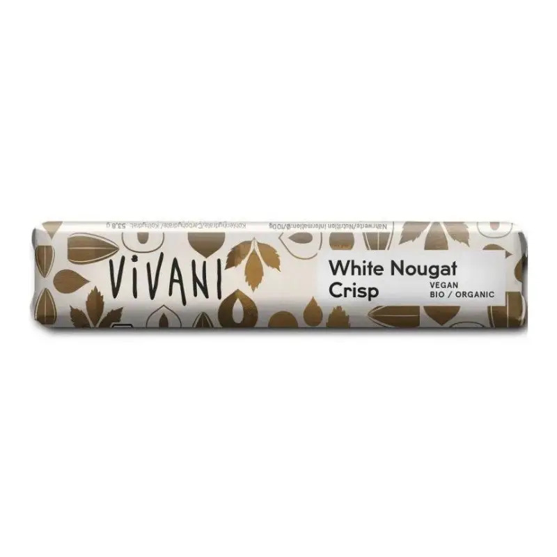 Barrita Chocolate con Turrón Blanco Crujiente Bio Vivani