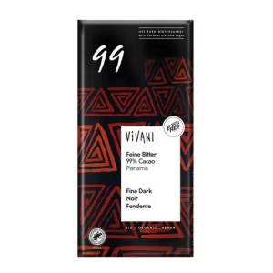 Chocolate Negro 99% Panamá con Azúcar de Coco Vivani Bio