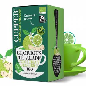 Cupper Té Verde con Lima y Jengibre Bio.