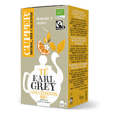 Cupper Té Negro Earl Grey con Cítricos Bio.