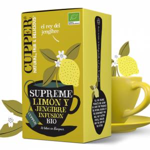 Cupper Infusión Supreme Limón y Jengibre Bio.