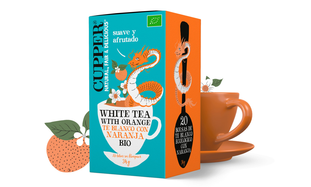 Cupper Té Blanco con Naranja Bio.