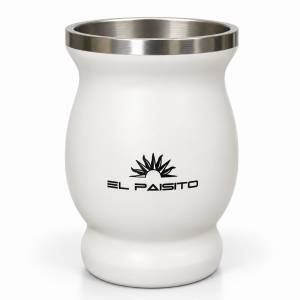 Mate Acero Inoxidable Blanco